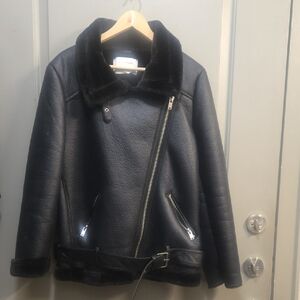 Zara Black Leather Jacket
